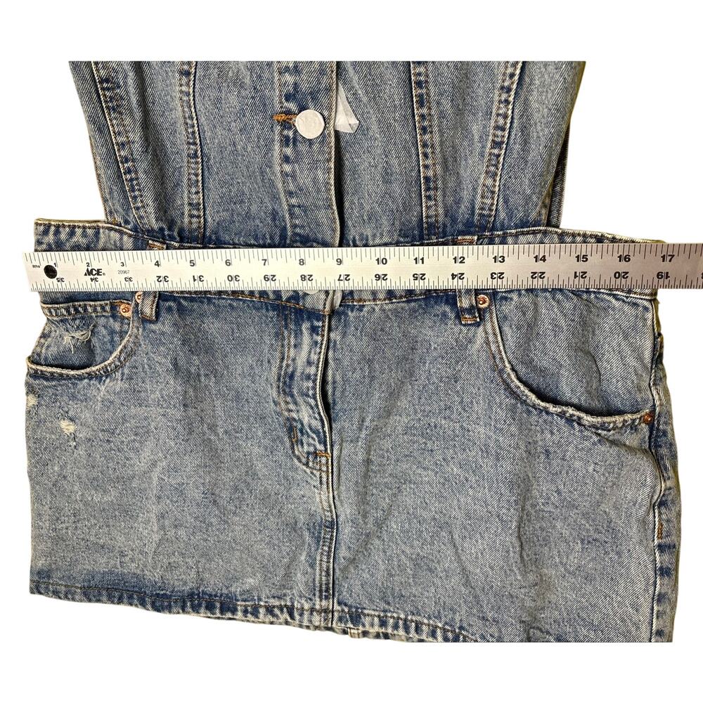 NWT Signature 8 Halter Style Jean Dress - Women's Large - Picture 5 of 10